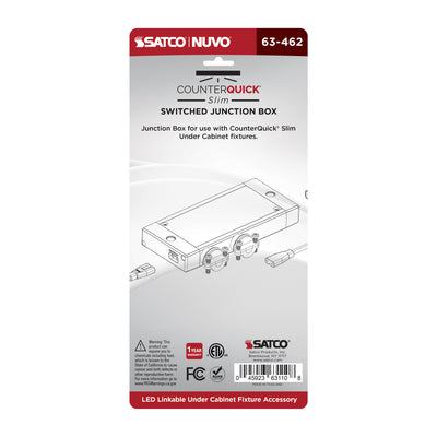 Satco Junction Box With Switch for Satco|Nuvo CounterQuick Slim Series