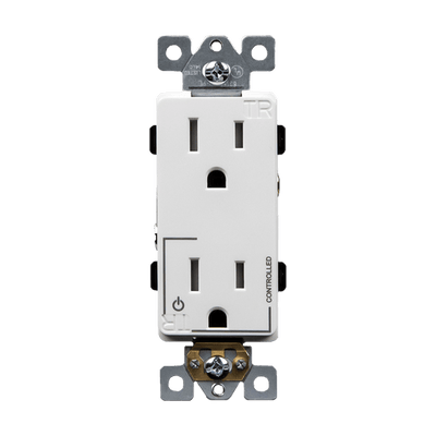 Enerlites 15A Tamper Resistant Back Wired Controlled 5-15R Decorator Receptacle   