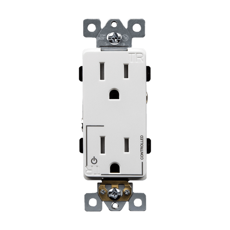 Enerlites 15A Tamper Resistant Back Wired Controlled 5-15R Decorator Receptacle   