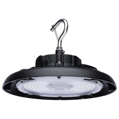 Satco 80/100/120W Wattage and Color Selectable 120-347V UFO Highbay Light Fixture 3000/4000/5000K Selectable Black 