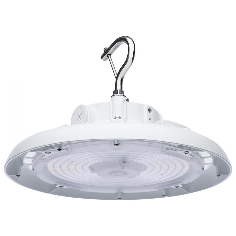 Satco 80/100/120W Wattage and Color Selectable 120-347V UFO Highbay Light Fixture 3000/4000/5000K Selectable White 
