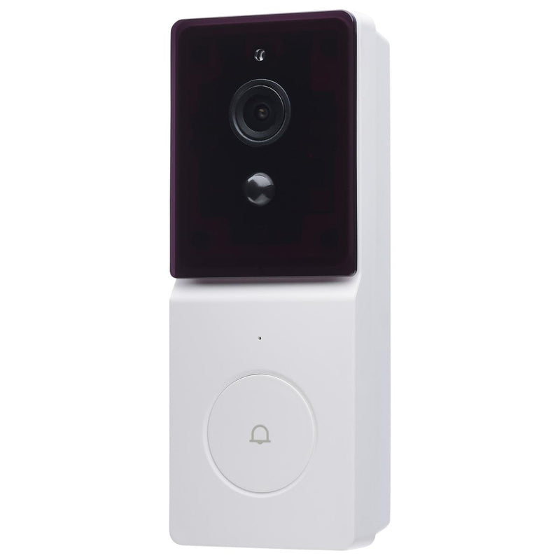 Satco Starfish Smart 5V Outdoor Video Doorbell With Remote Chime White  