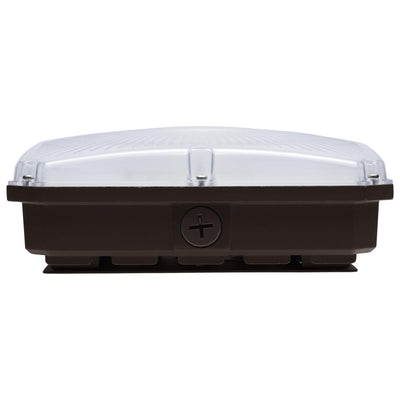Satco 25/30/40 Watt Selectable 120-277V LED Integrated Microwave Sensor Canopy Light Fixture 3000/4000/5000K