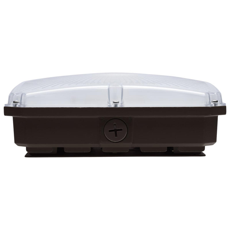 Satco 25/30/40 Watt Selectable 120-277V LED Integrated Microwave Sensor Canopy Light Fixture 3000/4000/5000K