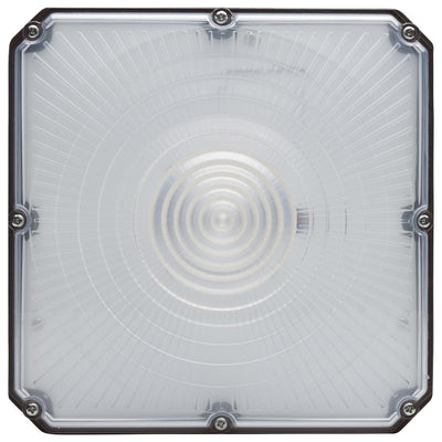 Satco 25/30/40 Watt Selectable 120-277V LED Integrated Microwave Sensor Canopy Light Fixture 3000/4000/5000K