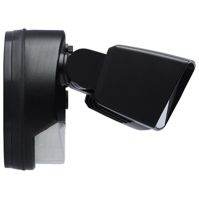 Satco 17/25 Watt Dual Head LED Selectable Flood Light With Night Light 3000/4000/5000K   
