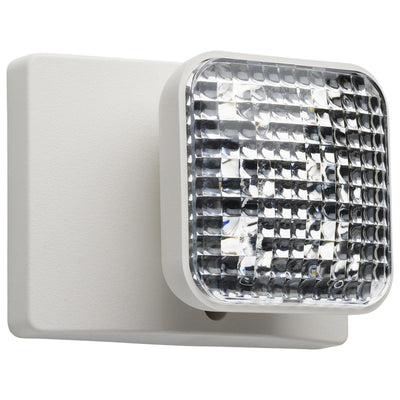 Satco 1 Head Single Remote Capable LED Square Emergency Light Fixture   