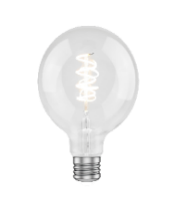 Green Creative 4.5 Watt Deco G40 Clear LED Filament Light Bulb 2100K   