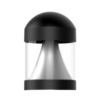 Morris Products 12/16/22 Watt Round Dome LED Selectable Bollard Top Only 3000/4000/5000K Selectable Black 