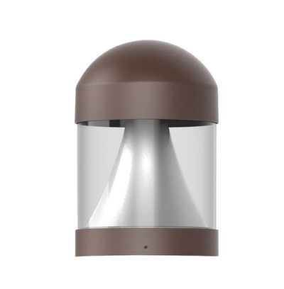 Morris Products 12/16/22 Watt Round Dome LED Selectable Bollard Top Only 3000/4000/5000K Selectable Bronze 