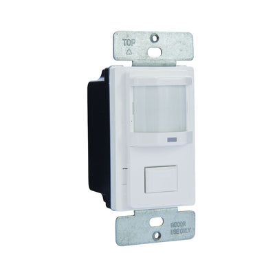 Intermatic IOS-DPBIF-WH Residential In-Wall Push Button PIR Occupancy Sensor   