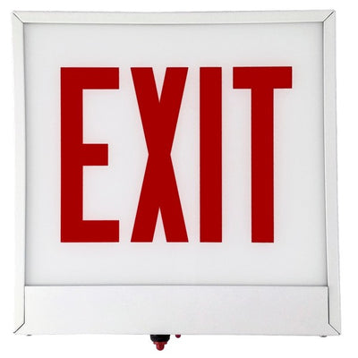 Morris Products Emergency Battery Backup LED Chicago Code Exit Sign Red  