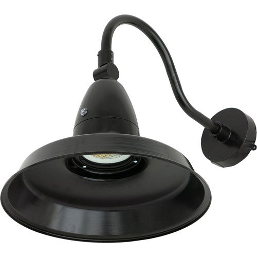 Morris Products 35 Watt LED Color Selectable Gooseneck Fixture 3000/4000/5000K Selectable Black 