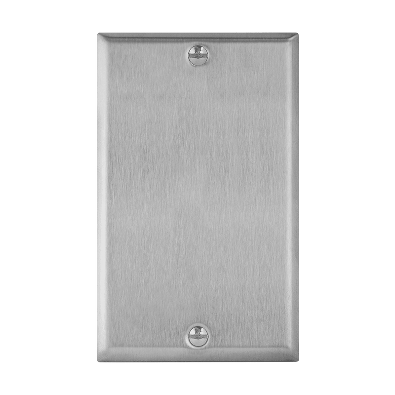 Enerlites Stainless Steel Blank Cover One Gang Wall Plate   