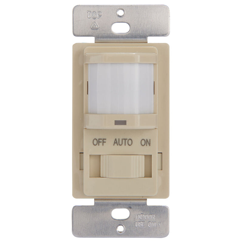 Intermatic IOS-DSIMF Residential In-Wall PIR Occupancy Sensor - No Neutral Required Ivory  