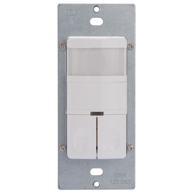 Intermatic IOS-DDR-WH Commercial Grade Dual Load In-Wall PIR Occupancy/Vacancy Sensor   