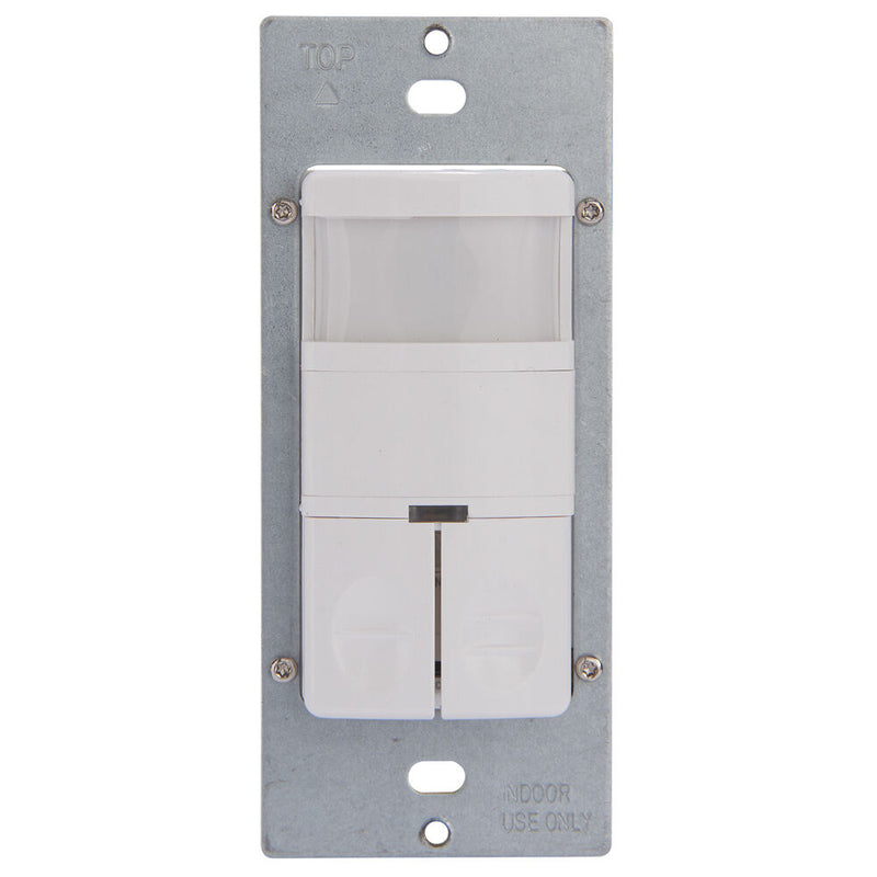 Intermatic IOS-DDR-WH Commercial Grade Dual Load In-Wall PIR Occupancy/Vacancy Sensor   