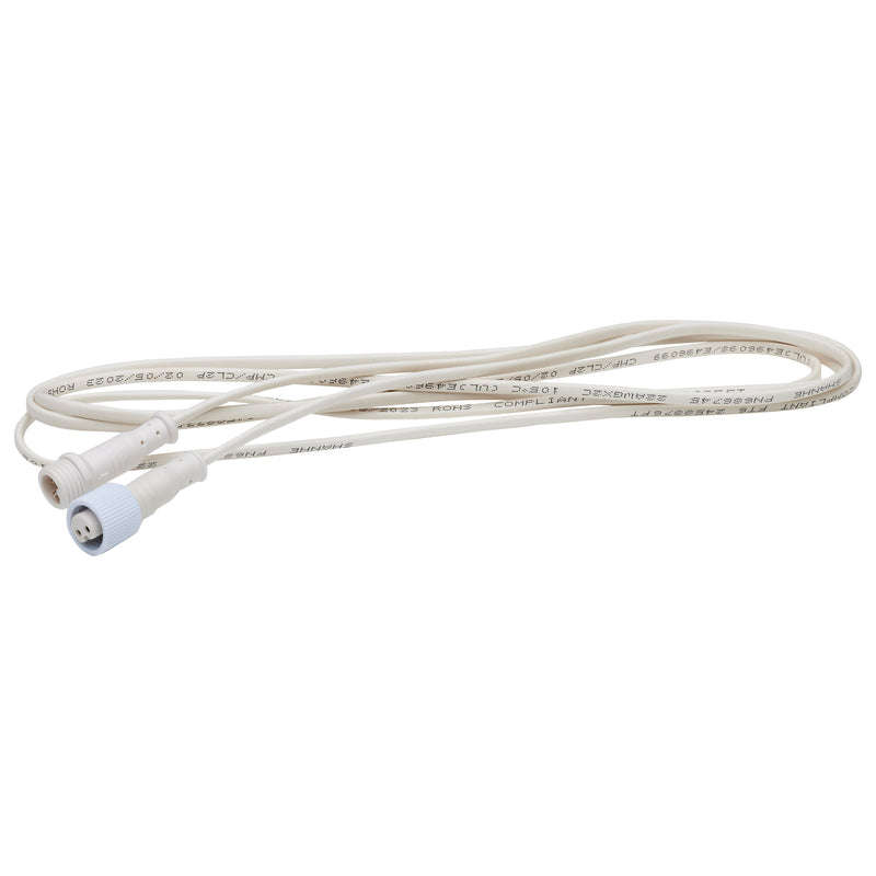 6 Foot 2-Pin Remote Driver to Fixture White Extension Cable