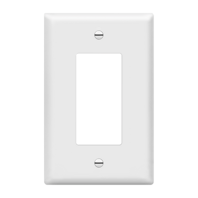 Enerlites Decorator GFCI Matte One Gang Wall Plate White