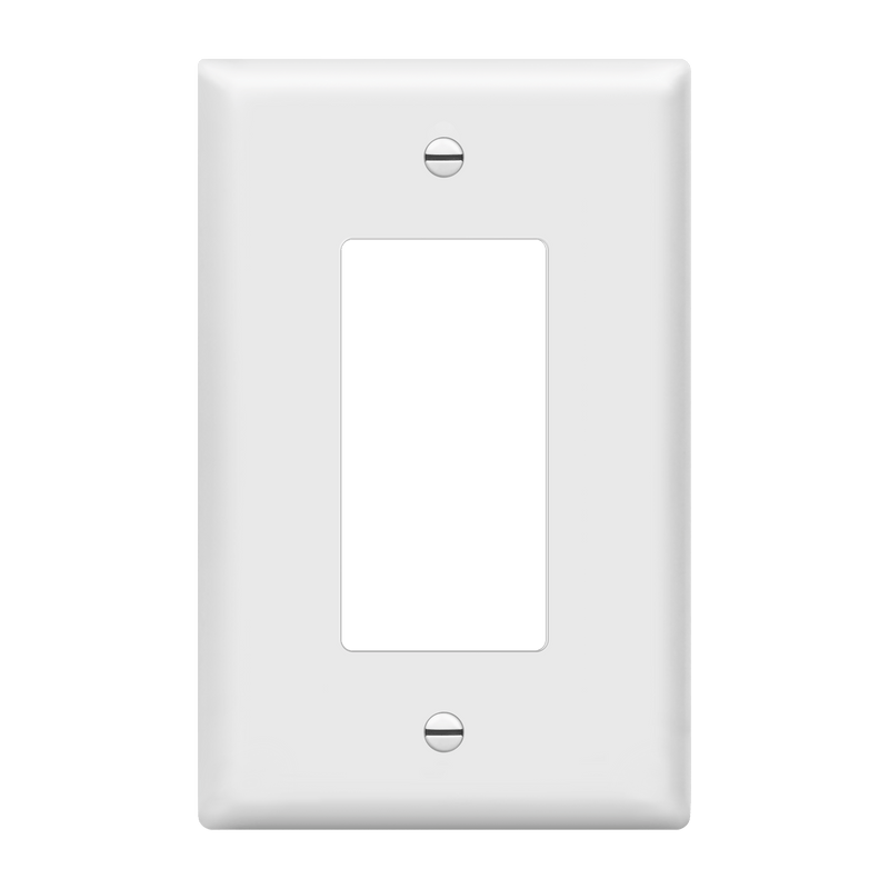 Enerlites Decorator GFCI Matte One Gang Wall Plate White