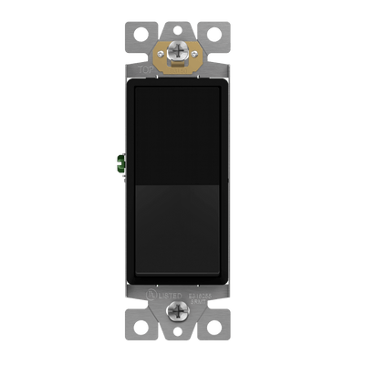 Enerlites Residential Grade Matte AC Quiet Push In Side Wired 3 Way Decorator Switch Black
