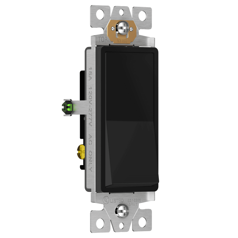 Enerlites Residential Grade Matte AC Quiet Push In Side Wired 3 Way Decorator Switch