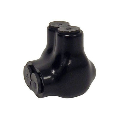 Morris Products 3/0-6 Black Single Side Entry Splice Power Connector   