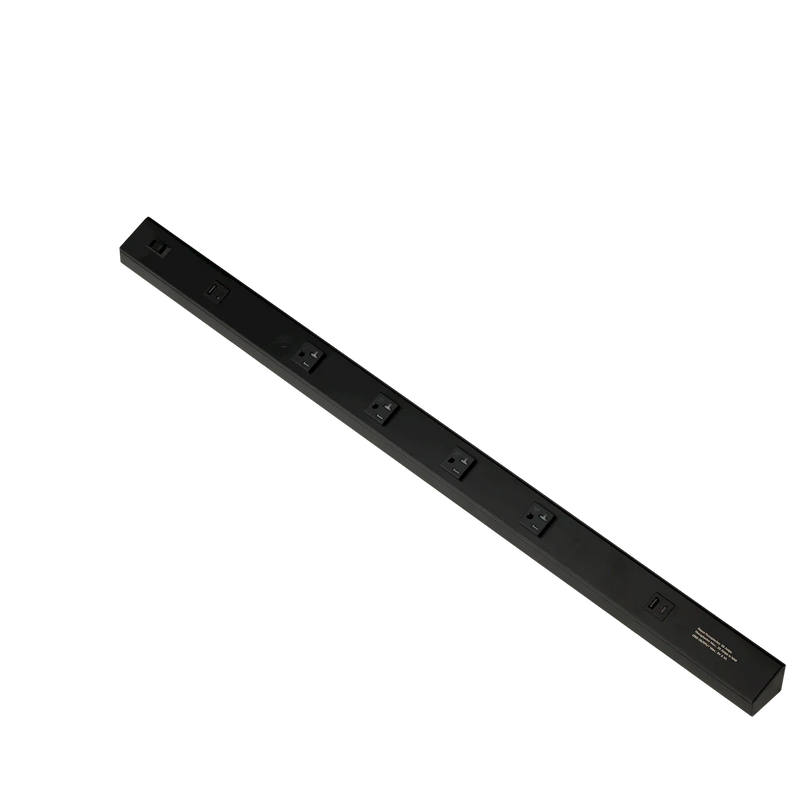 36 Inch Atom 120V Low Profile Power Strips With Receptacles