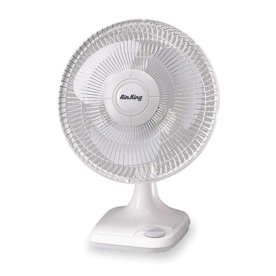 Air King Ventilation 12 Inch Commercial Grade Oscillating Table Fan