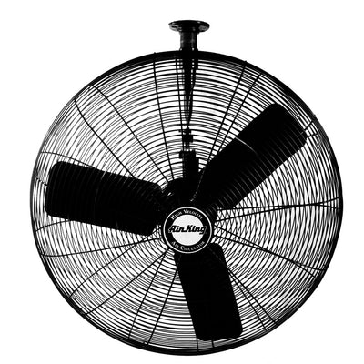 Air King Ventilation 24 Inch 1/3 HP Industrial Oscillating Ceiling Mount Fan