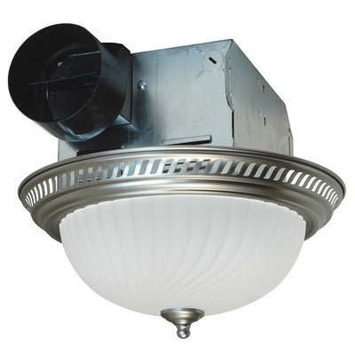 Air King Ventilation 70 CFM Decorative Exhaust Fan with Light Nickel