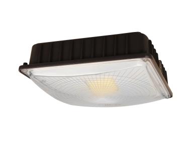 MaxLite 20 Watt Parking Garage 120-277V Bronze LED Light Fixture 5000K 5000K Daylight Bronze 