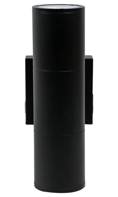 EiKO 4 Inch 10/20 Watt LED 120-277V Cylinder Wall Sconce 30/40/50K Selectable Black 