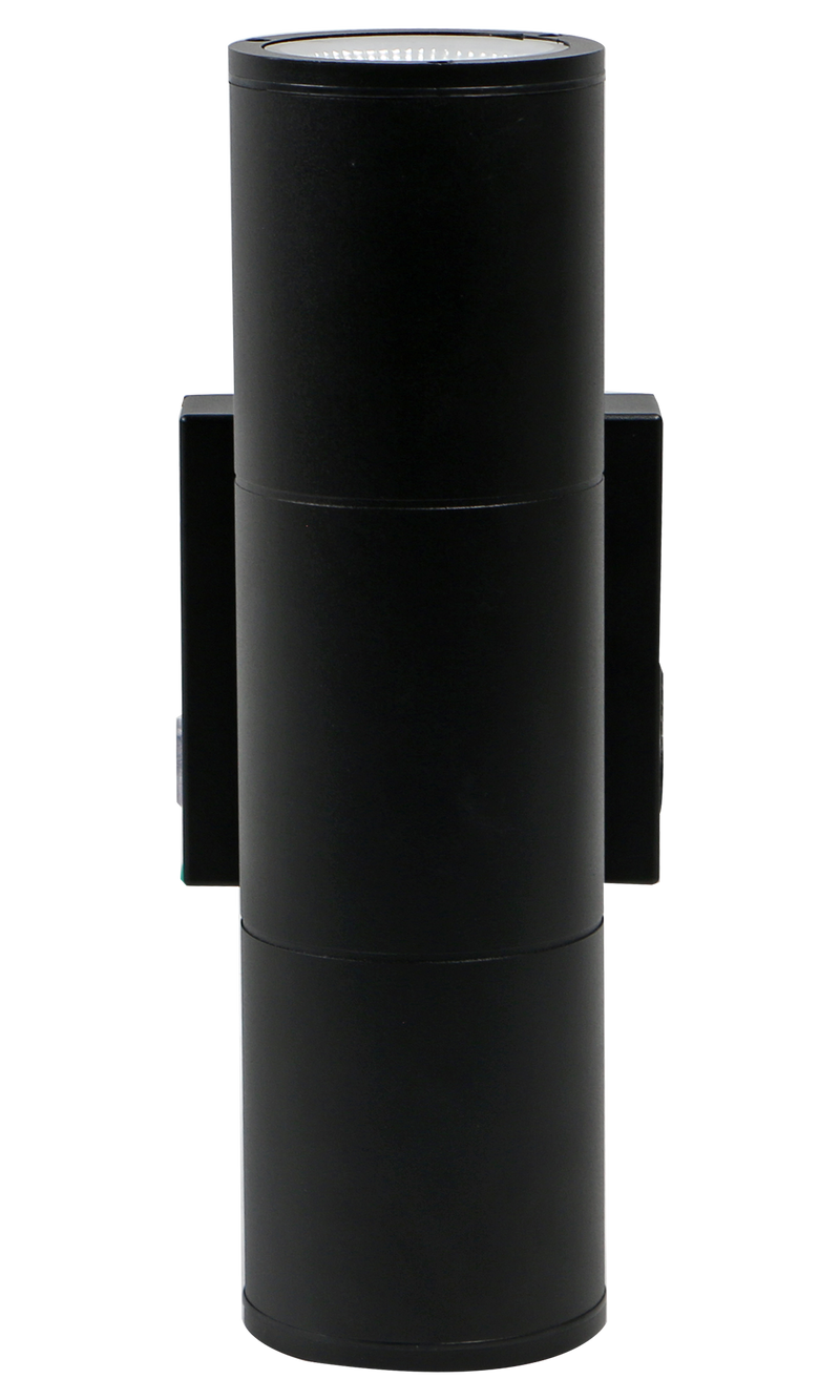 EiKO 4 Inch 10/20 Watt LED 120-277V Cylinder Wall Sconce 30/40/50K Selectable Black 