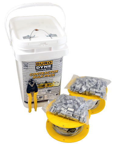 Duro Dyne Dyna-Tite CL18-WC4 (Rize KL150) Galvanized Wire Rope and Cable Contractor Kit 1000 Foot
