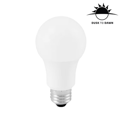 EiKO 6 Watt Plastic Dusk to Dawn Non-Dimmable LED A19 Light Bulb