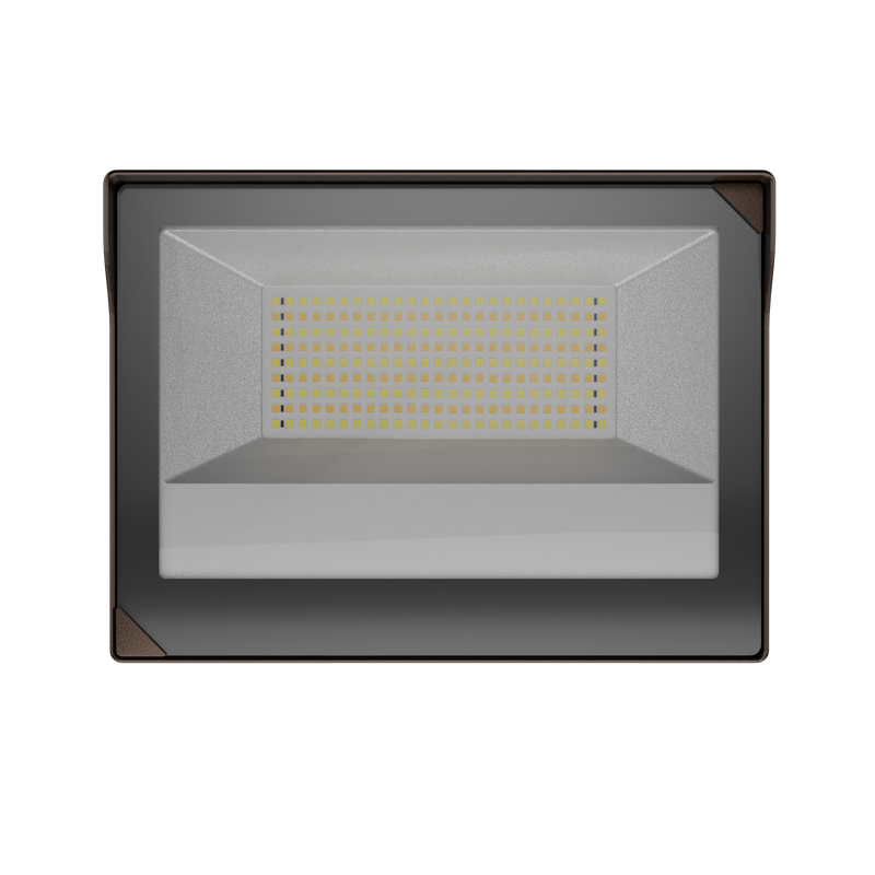 LiteTronics 30/45/60 Watt LED 120-277V Selectable Flood Light Fixture 3000/4000/5000K Selectable Bronze