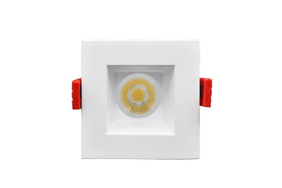 GM Lighting 2 Inch 15 Watt 120V Selectable Square MiniTask Recessed LED Downlight 2700K/3000K/3500K/4000K/5000K Selectable White