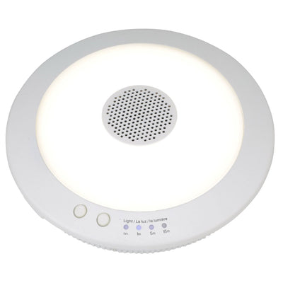 Good Earth Lighting 7 Inch LED Indoor/Outdoor Rechargeable Bluetooth Speaker Light 4000K Cool White  