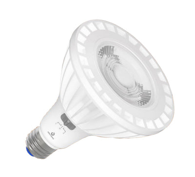 Green Creative 11/17/24 Watt Selectable PAR38 Narrow Flood Light Bulb 2700K Warm White  