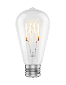 Green Creative 4.5 Watt Deco ST19 Clear LED Filament Light Bulb 2100K 2100K Super Warm White  