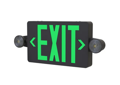 Halco Lighting Technologies Emergence Thermoplastic Face LED Red/Green Exit and Emergency Sign
