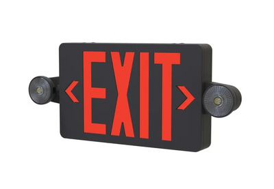 Halco Lighting Technologies Emergence Thermoplastic Face LED Red/Green Exit and Emergency Sign