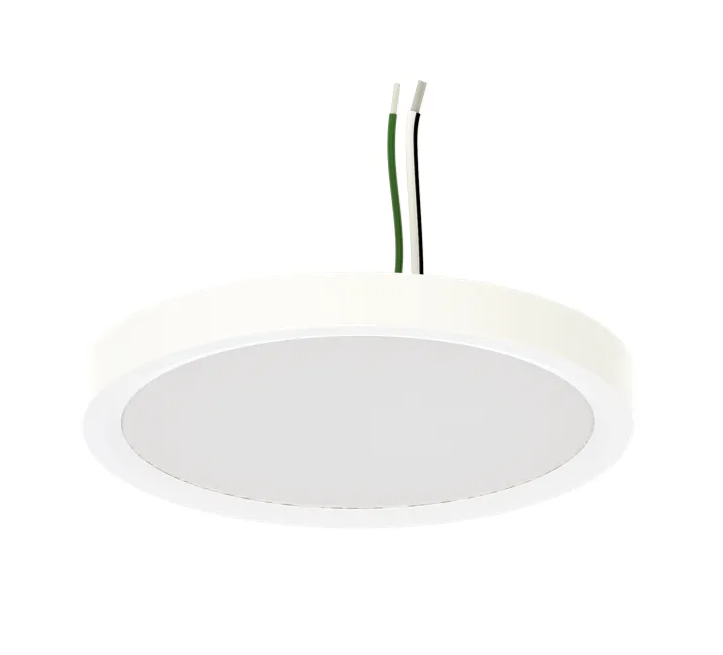 Halco Lighting Technologies 5-1/2 Inch 10 Watt 120V TRIAC Dimming LED Surface Mount Disk 2700/3000/3500/4000/5000K