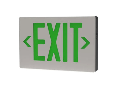 Halco Lighting Technologies Emergence Die-Cast Aluminum Face LED Exit Sign Green  
