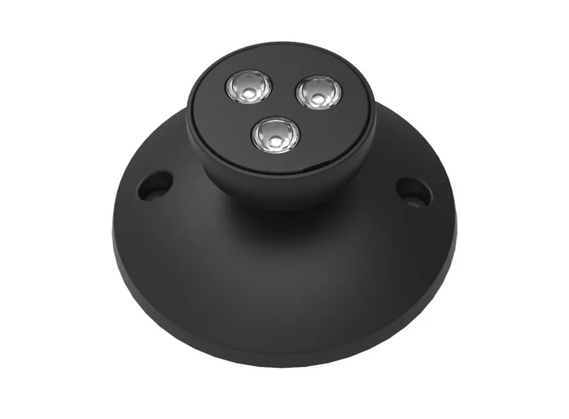 Halco Lighting Technologies Emergence Single Remote Indoor Black Round Head For Halco Exit and Emergency Signs