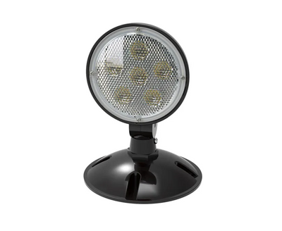 Halco Lighting Technologies Emergence Single Remote Outdoor Black Round Head For Halco Exit and Emergency Signs