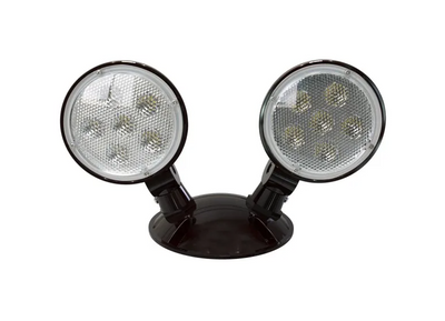 Halco Lighting Technologies Emergence Double Remote Outdoor Black Round Head For Halco Exit and Emergency Signs