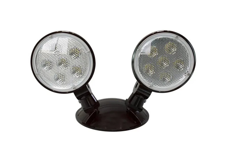 Halco Lighting Technologies Emergence Double Remote Outdoor Black Round Head For Halco Exit and Emergency Signs