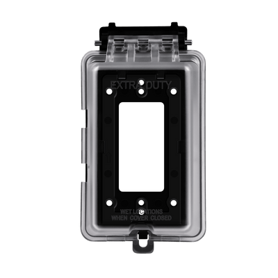 Enerlites Extra Duty In Use Waterproof Outdoor Vertical/Horizontal Cover for One Gang Decorator GFCI Receptacle   